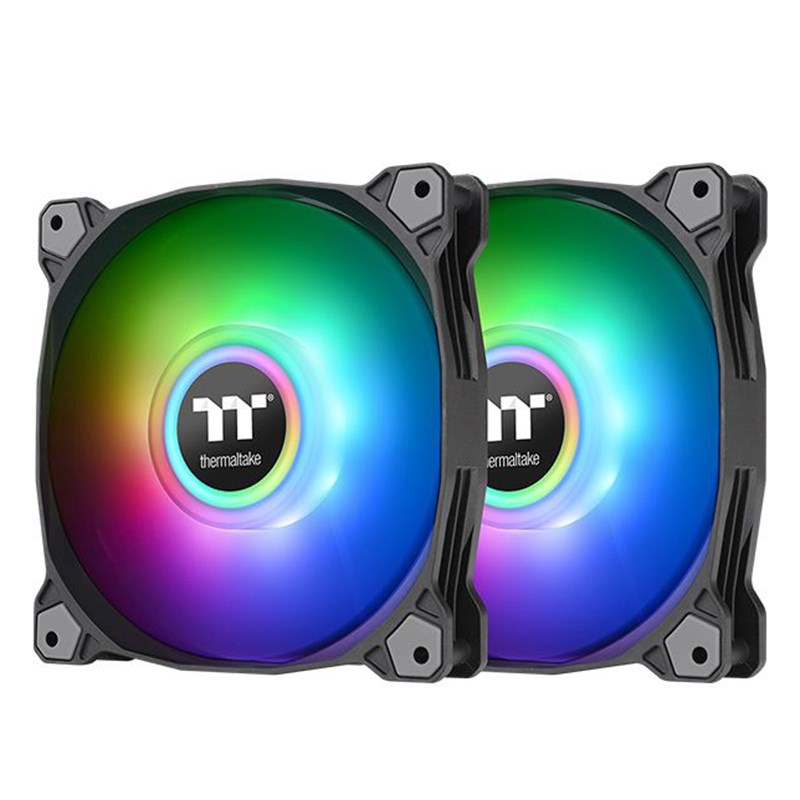 Thermaltake Pure Duo 12 120mm ARGB PWM Radiator Fans – 2 Pack